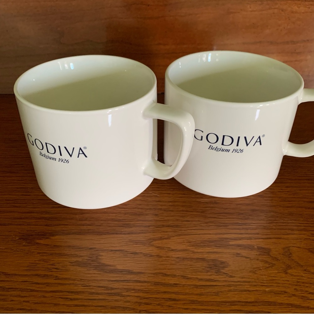 Two Large Godiva Mugs